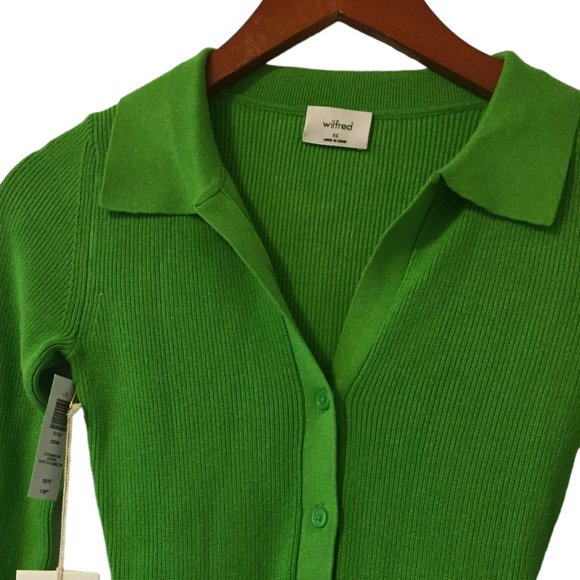 Aritzia Wilfred Cove Dress sweater dress in Cucamelon Green ( NWT ) - Picture 11 of 16